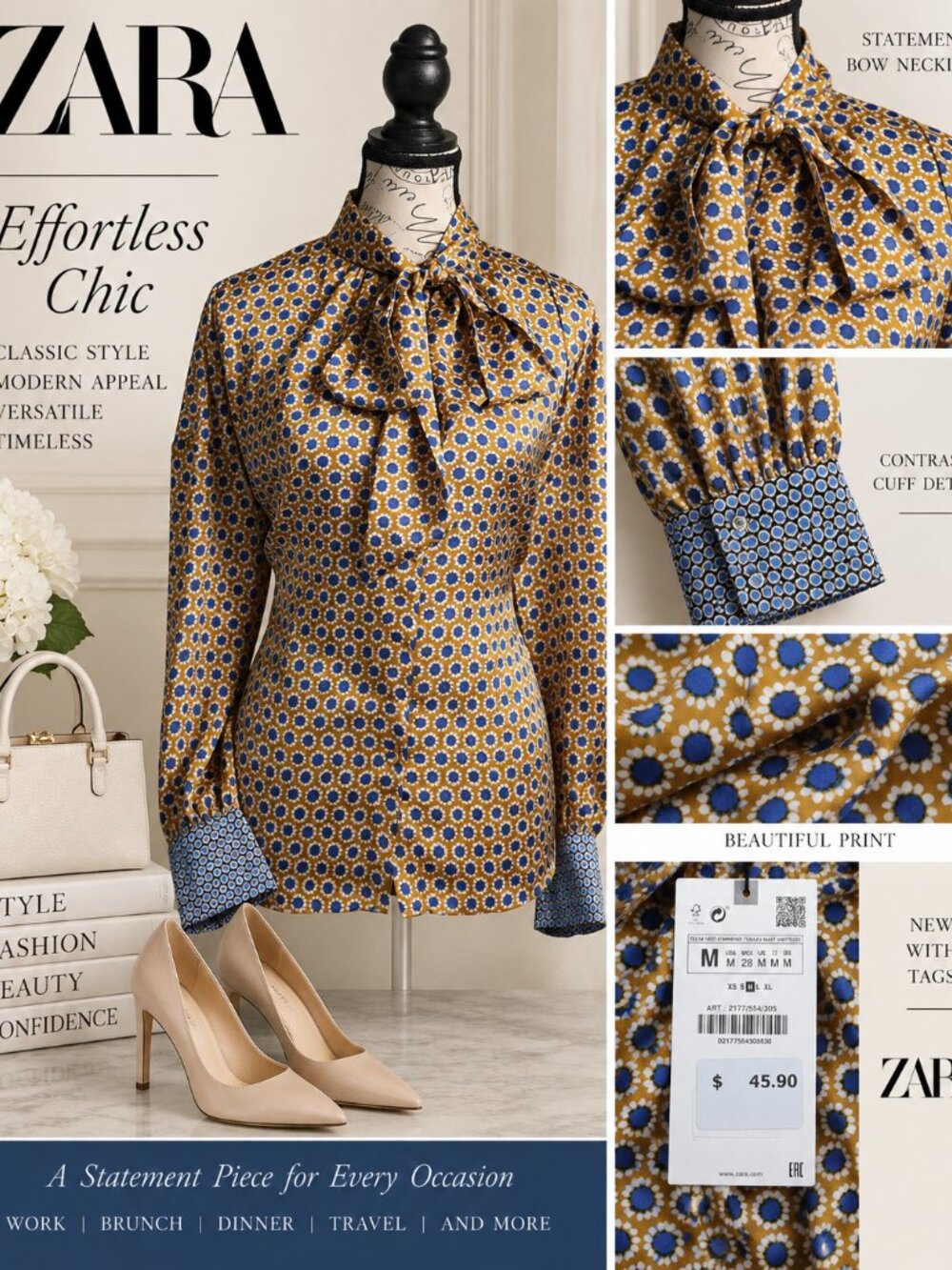 ✨ NEW WITH TAGS | ZARA | SIZE MEDIUM ✨
